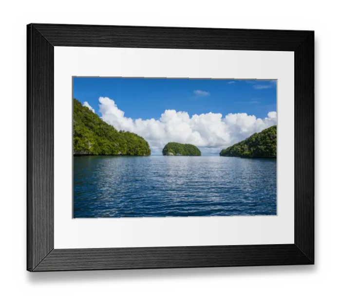 Framed Print : Rock islands, Palau, Central Pacific