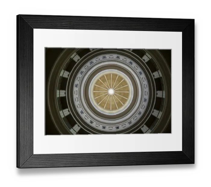 Framed Print : Interior of the Parliament building of Palau on the Island of Babeldoab, Palau, Central