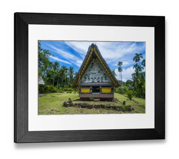 Framed Print : Oldest Bai of Palau, an house for the village chiefs, Island of Babeldoab, Palau Framed Print : Oldest Bai of Palau, an house for the village chiefs, Island of Babeldoab, Palau