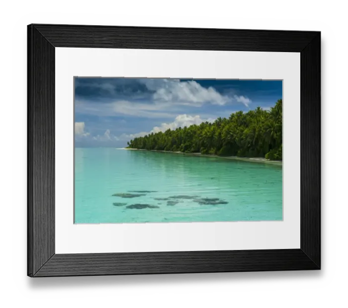 Framed Print : Little islet and turquoise water in the Ant Atoll, Pohnpei, Micronesia Framed Print : Little islet and turquoise water in the Ant Atoll, Pohnpei, Micronesia