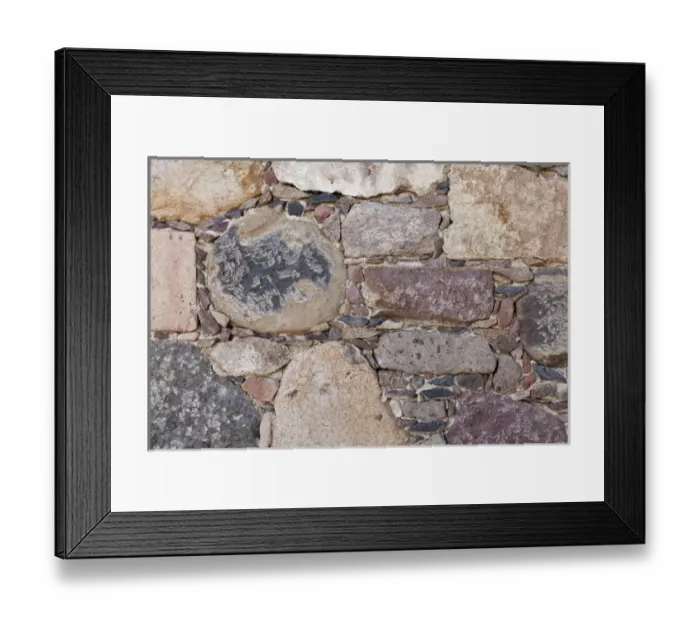 Framed Print : South America, Mexico, San Miguel de Allende. Detail of traditional stone work on wall