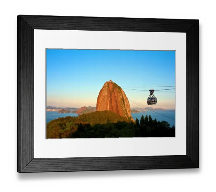 Framed Print : Brazil, Rio De Janeiro, cable car goes to Sugar Loaf Mountain Framed Print : Brazil, Rio De Janeiro, cable car goes to Sugar Loaf Mountain