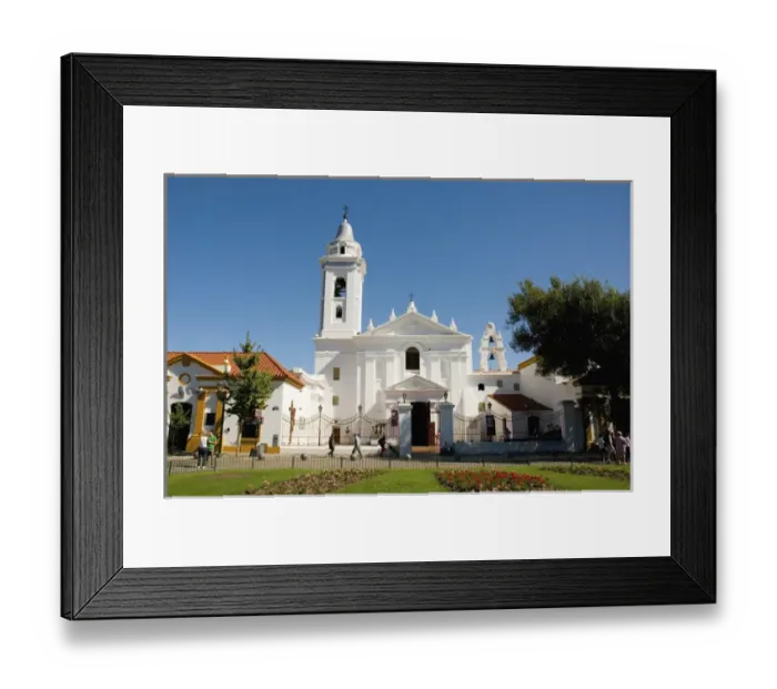 Framed Print : Argentina. Buenos Aires. Recoleta. Basilica Nuestra Senora del Pilar on Plaza Francia Framed Print : Argentina. Buenos Aires. Recoleta. Basilica Nuestra Senora del Pilar on Plaza Francia