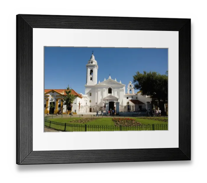 Framed Print : Argentina. Buenos Aires. Recoleta. Basilica Nuestra Senora del Pilar on Plaza Francia Framed Print : Argentina. Buenos Aires. Recoleta. Basilica Nuestra Senora del Pilar on Plaza Francia