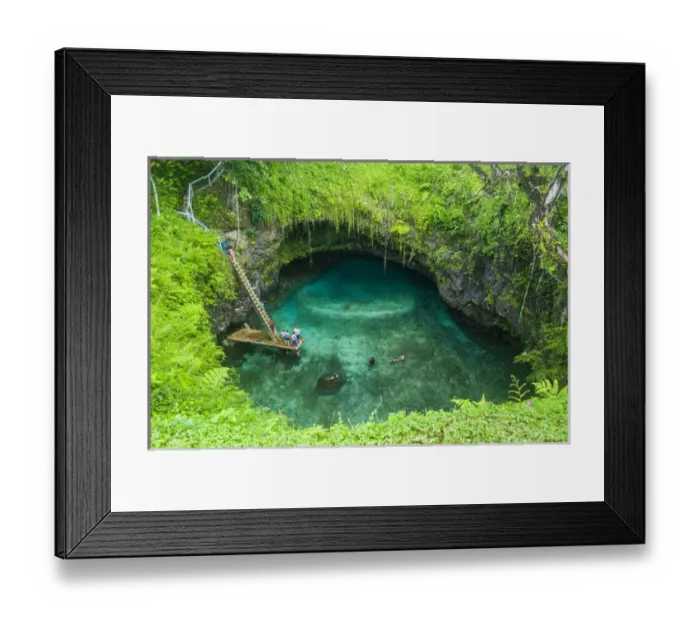 Framed Print : To sua ocean trench in Upolo, Samoa, South Pacific Framed Print : To sua ocean trench in Upolo, Samoa, South Pacific