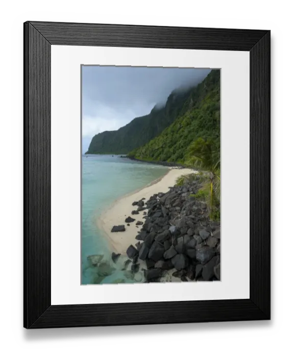 Framed Print : Ofu Island, ManuA'a island group, American Samoa, South Pacific
