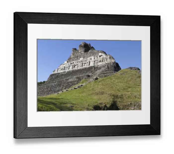 Framed Print : Hieroglyphs on a wall facade of El Castillo pyramid, Xunantunich ancient site, Cayo district Framed Print : Hieroglyphs on a wall facade of El Castillo pyramid, Xunantunich ancient site, Cayo district