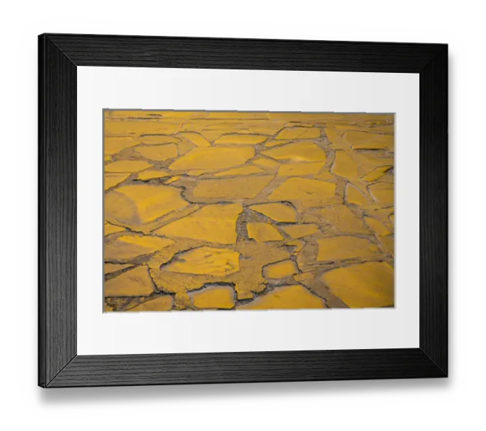 Framed Print : Mexico, San Miguel de Allende. Morning sun reflects on cobblestone street. Credit as