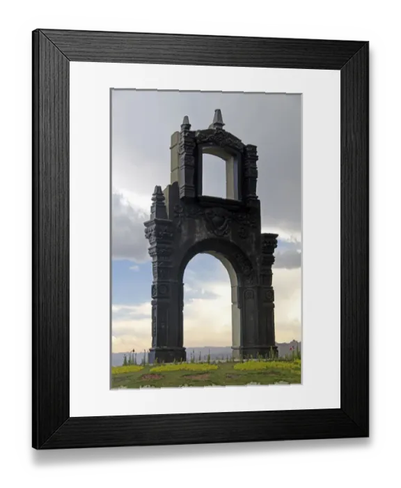 Framed Print : South America, Bolivia, La Paz. Monument at Mirador Killi Killi in central La Paz Framed Print : South America, Bolivia, La Paz. Monument at Mirador Killi Killi in central La Paz