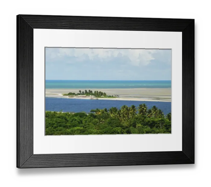Framed Print : Brazil, Pernambuco, Ilha de Itamaraca, view on Corrao de Aviao Framed Print : Brazil, Pernambuco, Ilha de Itamaraca, view on Corrao de Aviao
