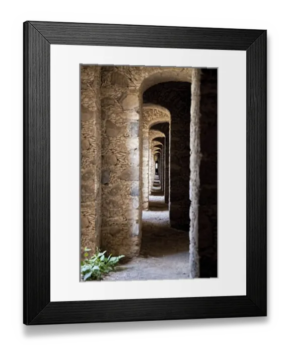 Framed Print : Mexico, Mineral de Pozes, Tunnel of Arches Framed Print : Mexico, Mineral de Pozes, Tunnel of Arches