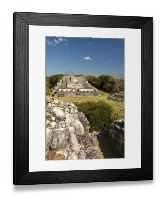 Framed Print : Located 30 miles from Belize City, Altun Ha is a Mayan site that dates back to 200 BC