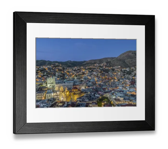 Framed Print : Mexico, Guanajuato, Twilight Guanajuato
