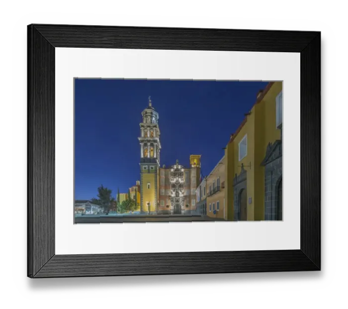 Framed Print : Mexico, Puebla, Church of San Francisco and ex monastery (Templo de San Francisco)