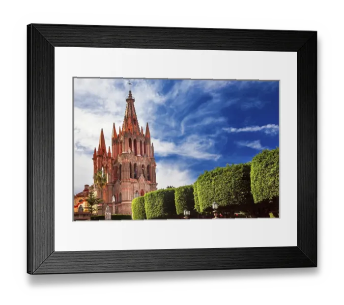 Framed Print : Parroquia Archangel church Jardin Town Square San Miguel de Allende, Mexico Framed Print : Parroquia Archangel church Jardin Town Square San Miguel de Allende, Mexico