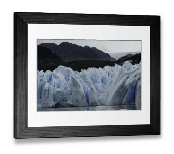 Framed Print : Grey Glacier, Torres del Paine National Park, Chile, South America. Patagonia, Patagonia