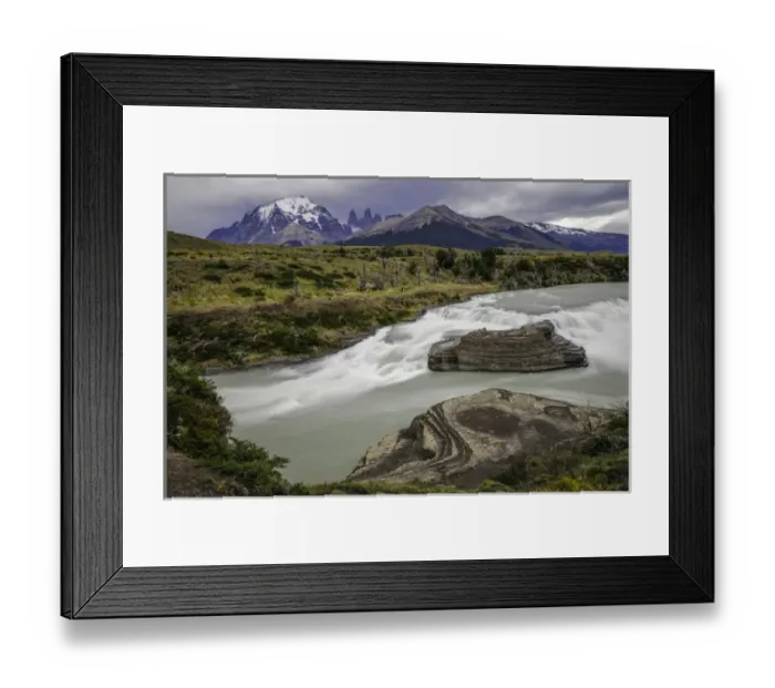 Framed Print : Paine Cascade, Torres del Paine National Park, Chile, Patagonia, South America Framed Print : Paine Cascade, Torres del Paine National Park, Chile, Patagonia, South America