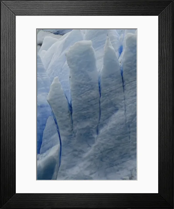 Framed Print : Pattern of blue ice, Grey Glacier, Gray Lake, Torres del Paine National Park, Chile, South America