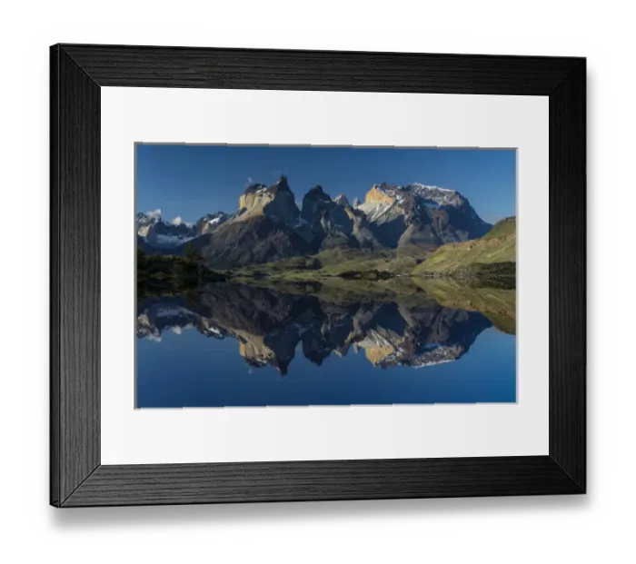 Framed Print : Cuernos del Paine (Horns of Paine) at sunset, Torres del Paine National Park, Chile Framed Print : Cuernos del Paine (Horns of Paine) at sunset, Torres del Paine National Park, Chile