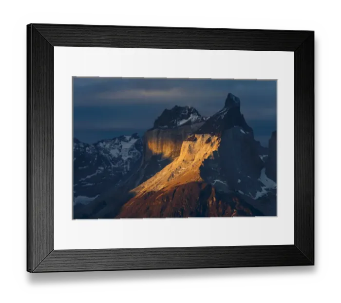 Framed Print : Paine Massif at sunset, Torres del Paine National Park, Chile, South America, Patagonia Framed Print : Paine Massif at sunset, Torres del Paine National Park, Chile, South America, Patagonia