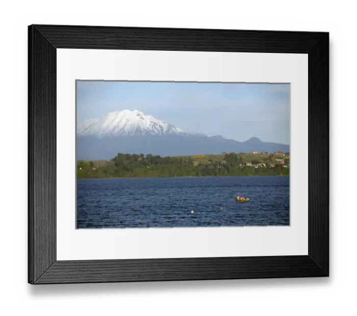 Framed Print : South America, Chile, Puerto Varas. Llanquihue Lake and Mt. Calbuco Framed Print : South America, Chile, Puerto Varas. Llanquihue Lake and Mt. Calbuco