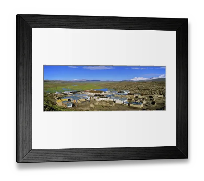Framed Print : Parinacota, an Aymara village in Lauca National Park in the Altiplano of northern Chile Framed Print : Parinacota, an Aymara village in Lauca National Park in the Altiplano of northern Chile