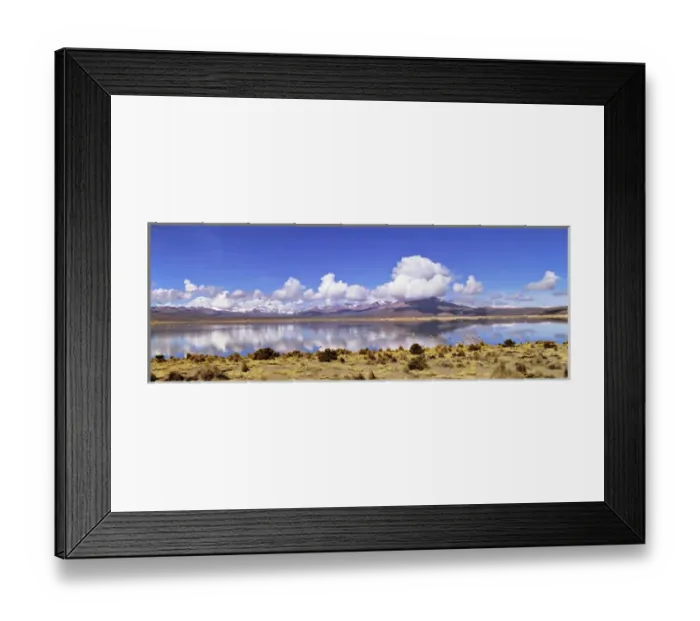 Framed Print : Salar de Surire (app 4300m) a heavy thunderstorm is building up during noon in the rainy season Framed Print : Salar de Surire (app 4300m) a heavy thunderstorm is building up during noon in the rainy season