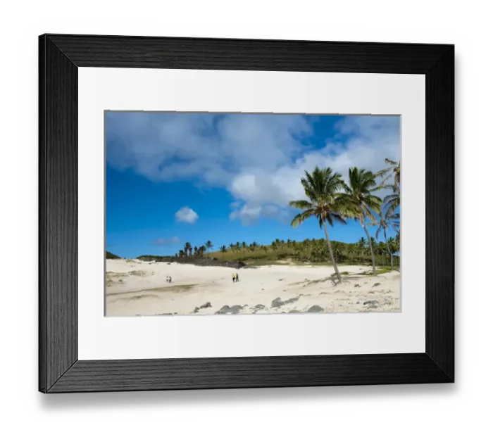 Framed Print : Anakena, Rapa Nui, Easter Island, Chile Framed Print : Anakena, Rapa Nui, Easter Island, Chile
