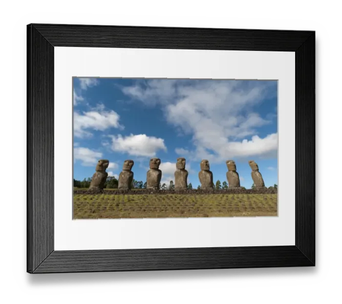 Framed Print : Ahu Akivi, Rapa Nui, Easter Island, Chile Framed Print : Ahu Akivi, Rapa Nui, Easter Island, Chile