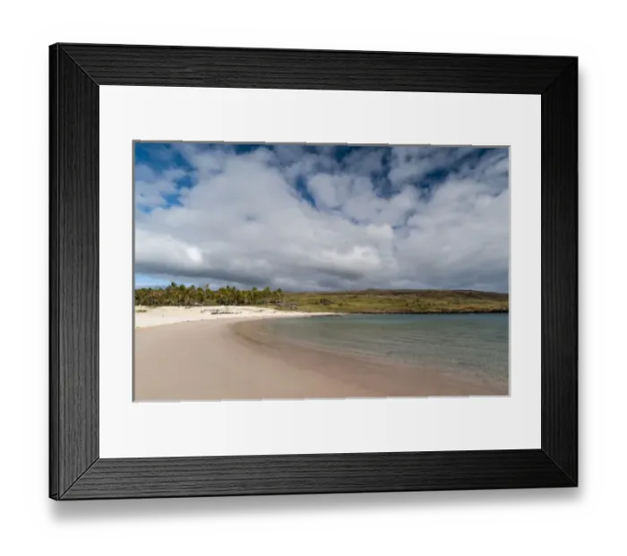 Framed Print : Anakena beach, Rapa Nui, Easter Island, Chile Framed Print : Anakena beach, Rapa Nui, Easter Island, Chile