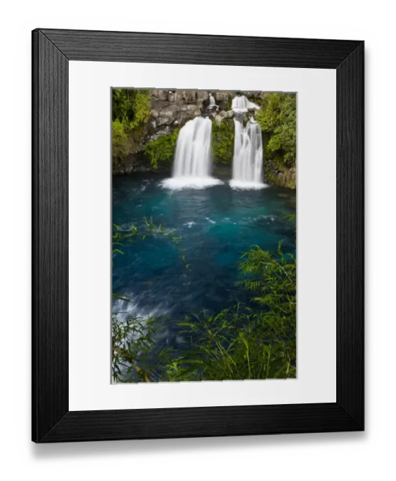 Framed Print : Chile. South America. Waterfalls at Ojos del Caburga (or Ojos del Caburgua) Framed Print : Chile. South America. Waterfalls at Ojos del Caburga (or Ojos del Caburgua)