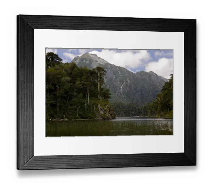 Framed Print : Chile. South America. Lago El Toro and Cerro San Sabastian. Huerquehue National Park Framed Print : Chile. South America. Lago El Toro and Cerro San Sabastian. Huerquehue National Park