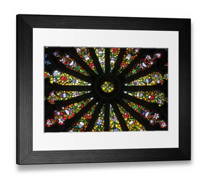 Framed Print : Stained Glass detail. National Basilica. Quito, Ecuador Framed Print : Stained Glass detail. National Basilica. Quito, Ecuador