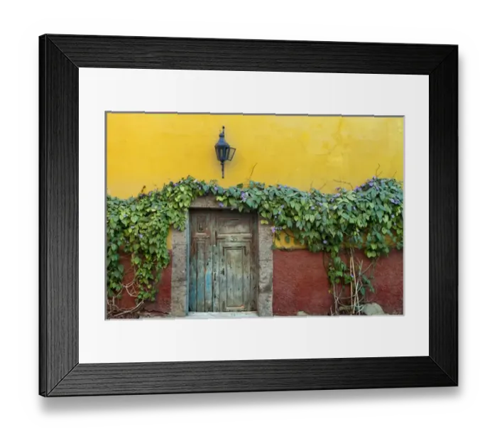 Framed Print : South America, Mexico, San Miguel de Allende. Doorway to colorful building. Credit as Framed Print : South America, Mexico, San Miguel de Allende. Doorway to colorful building. Credit as