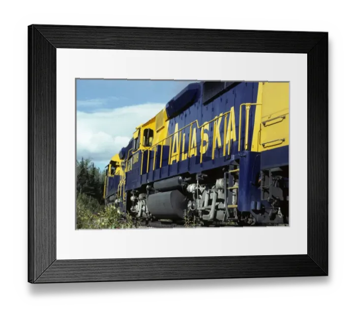 Framed Print : USA, Alaska, Alaska Railroad, Denali National Park