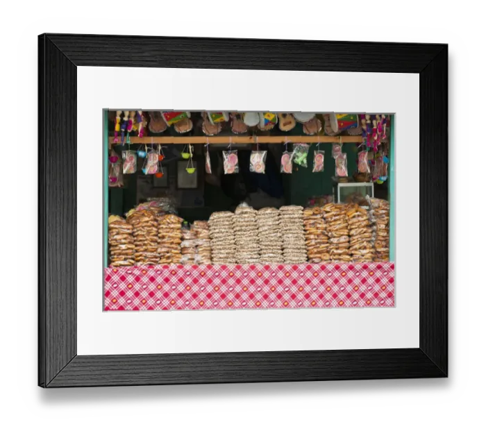 Framed Print : Guatemala, Antigua. Concession stand in Antigua, Guatemala Framed Print : Guatemala, Antigua. Concession stand in Antigua, Guatemala
