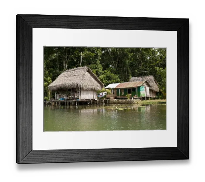Framed Print : Guatemala, Lake Izabal. Indigenous people dwelling on Lake Izabal (Lago de Izabal) Framed Print : Guatemala, Lake Izabal. Indigenous people dwelling on Lake Izabal (Lago de Izabal)