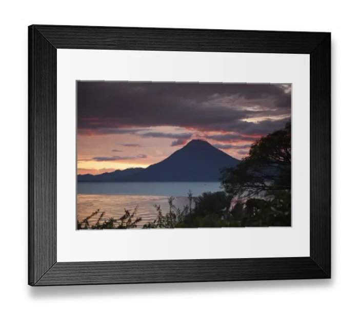 Framed Print : Guatemala, San Juan la Laguna. Toliman volcano and Lago de Atitlan (Lake Atitlan) Framed Print : Guatemala, San Juan la Laguna. Toliman volcano and Lago de Atitlan (Lake Atitlan)