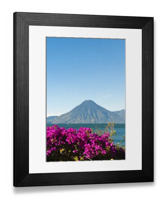 Framed Print : Guatemala, San Juan la Laguna. Toliman volcano and Lago de Atitlan (Lake Atitlan) Framed Print : Guatemala, San Juan la Laguna. Toliman volcano and Lago de Atitlan (Lake Atitlan)