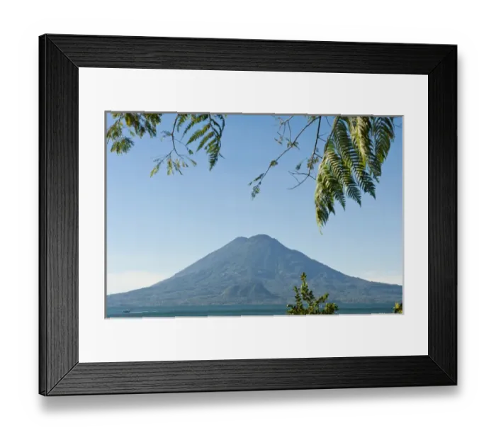 Framed Print : Guatemala, San Juan la Laguna. Toliman volcano and Lago de Atitlan (Lake Atitlan) Framed Print : Guatemala, San Juan la Laguna. Toliman volcano and Lago de Atitlan (Lake Atitlan)