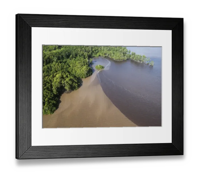 Framed Print : Shell Beach North GUYANA South America Framed Print : Shell Beach North GUYANA South America