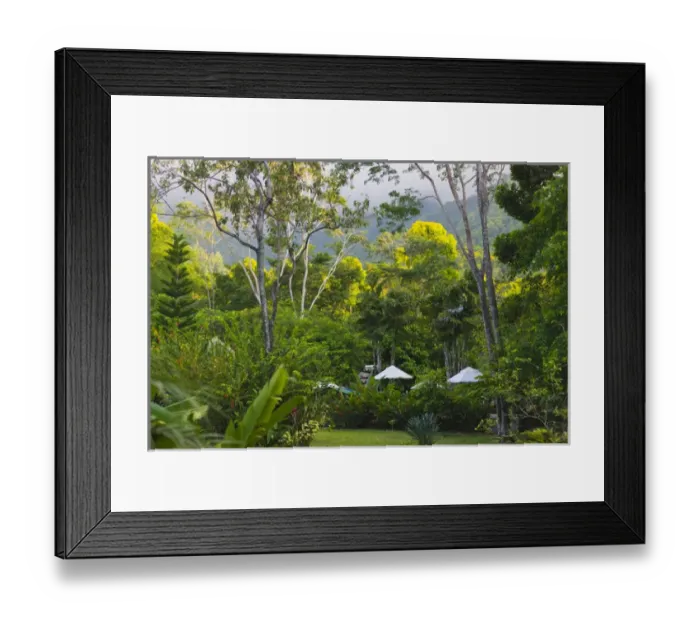 Framed Print : Grounds of Pico Bonito Lodge, Honduras