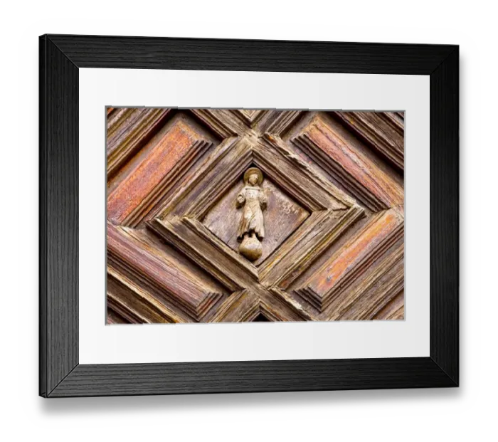 Framed Print : Mexico, Guanajuato, Church Door