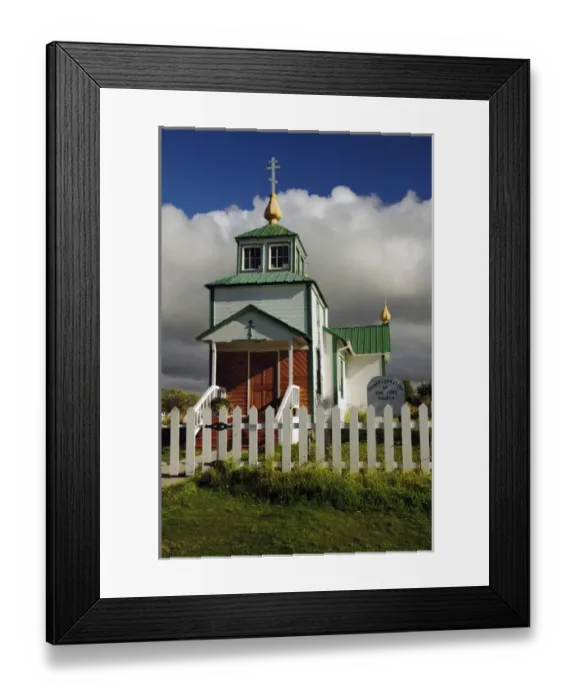 Framed Print : Transfiguration of Our Lord Church; Ninilchik; Alaska; USA Framed Print : Transfiguration of Our Lord Church; Ninilchik; Alaska; USA