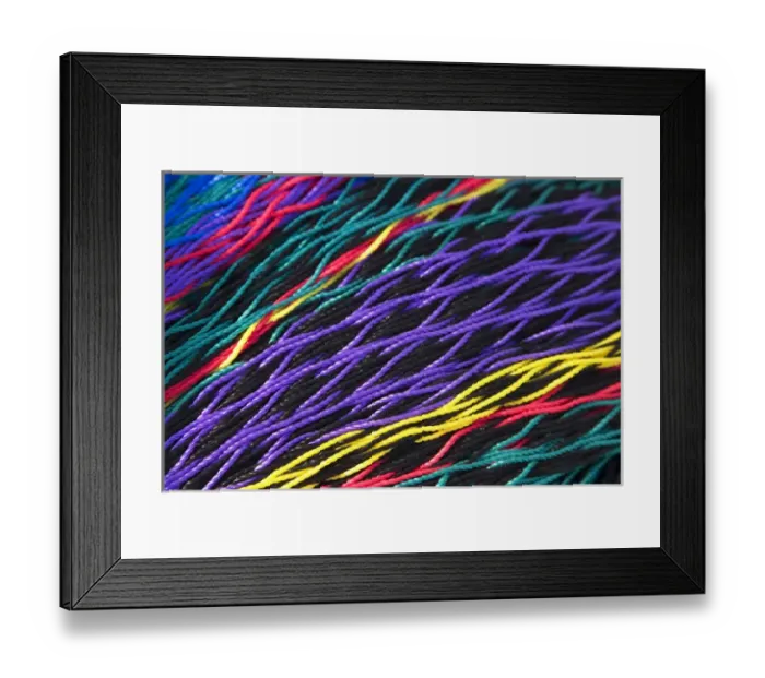 Framed Print : Mexico, Puerto Vallarta. Patterns in colorful fishing nets Framed Print : Mexico, Puerto Vallarta. Patterns in colorful fishing nets