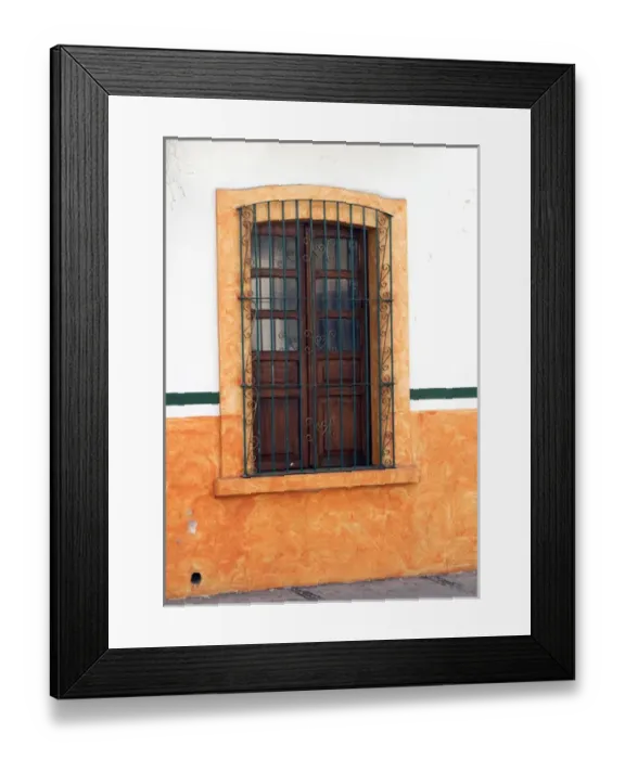Framed Print : Mexico, Cabo San Lucas. Detail of colorful wooden window with decorative wrought iron bars Framed Print : Mexico, Cabo San Lucas. Detail of colorful wooden window with decorative wrought iron bars