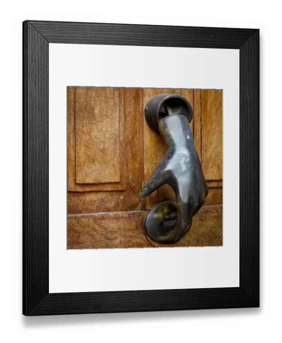 Framed Print : South America, Mexico, San Miguel de Allende. Detail of a door and door knocker. Credit as Framed Print : South America, Mexico, San Miguel de Allende. Detail of a door and door knocker. Credit as