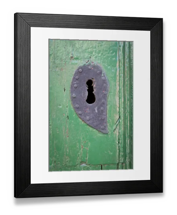 Framed Print : South America, Mexico, San Miguel de Allende. Detail of wooden door and Key hole Framed Print : South America, Mexico, San Miguel de Allende. Detail of wooden door and Key hole