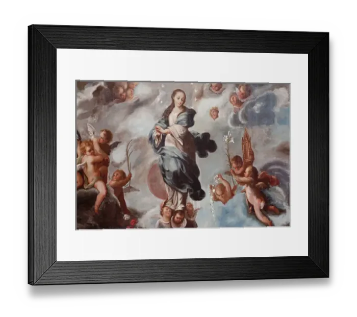 Framed Print : South America, Mexico, San Miguel de Allende. La Concepcion religious painting. Credit as Framed Print : South America, Mexico, San Miguel de Allende. La Concepcion religious painting. Credit as