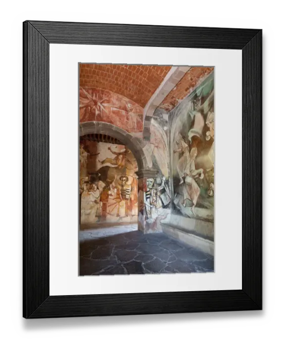 Framed Print : South America, Mexico, San Miguel de Allende. Wall paintings inside Art Institute Framed Print : South America, Mexico, San Miguel de Allende. Wall paintings inside Art Institute